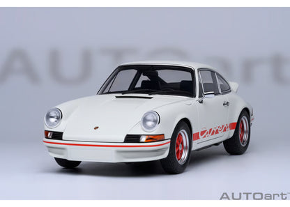 [ Back-order ] AUTOart 78030 1:18 Porsche 911 Carrera 2.7 RS Grand Prix White Red Stripe model car