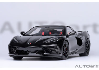 [ Back-order ] AUTOart 71280 1:18 Chevrolet Corvette Coupe C8 Stingray Z51 Black model car