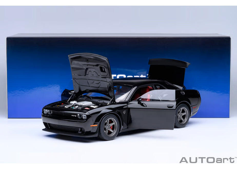 [ Back-order ] AUTOart 71765 1:18 Dodge Challenger SRT Superstock 23 Black model car