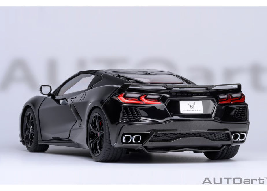 [ Back-order ] AUTOart 71280 1:18 Chevrolet Corvette Coupe C8 Stingray Z51 Black model car