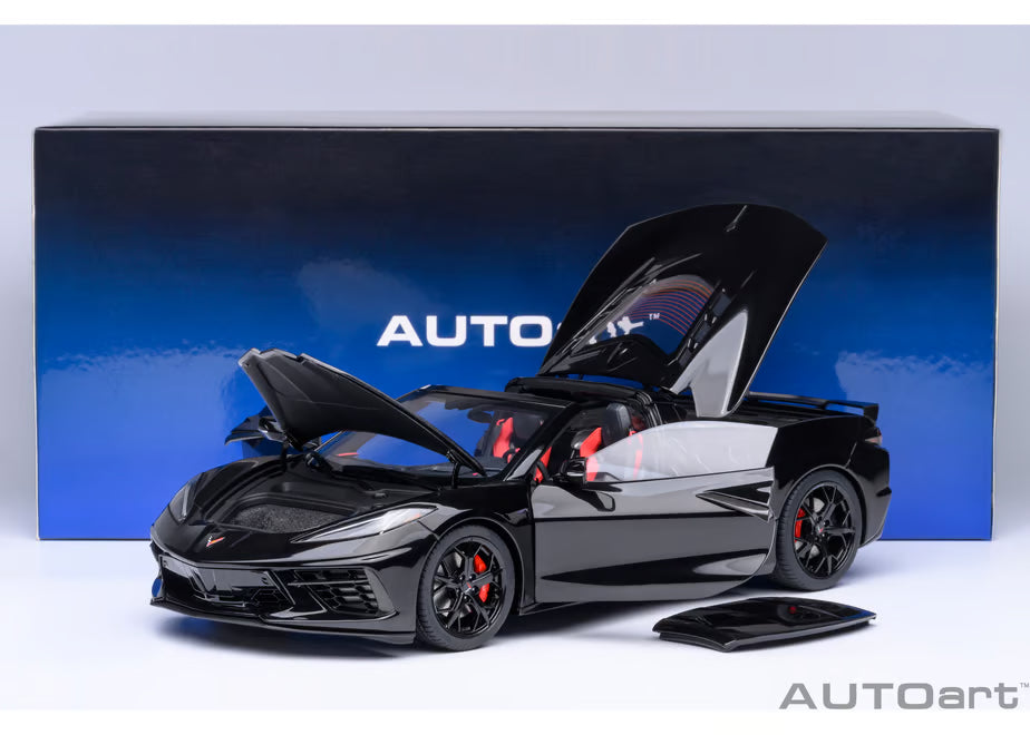 [ Back-order ] AUTOart 71280 1:18 Chevrolet Corvette Coupe C8 Stingray Z51 Black model car