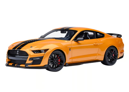 [ Back-order ] AUTOart 73099 1:18 Ford Mustang Shelby GT500 Orange Black Stripe model car