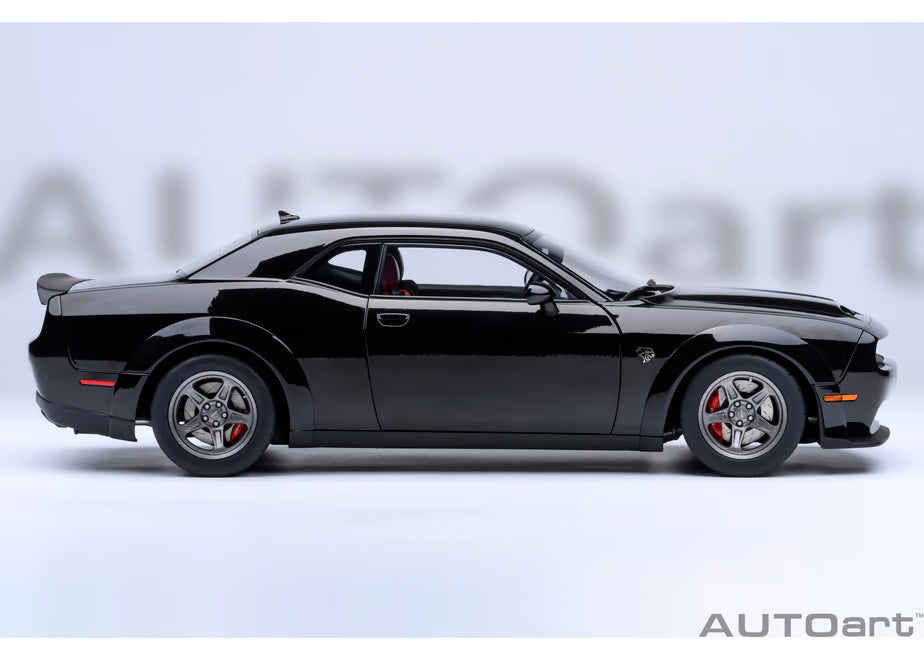 [ Back-order ] AUTOart 71765 1:18 Dodge Challenger SRT Superstock 23 Black model car