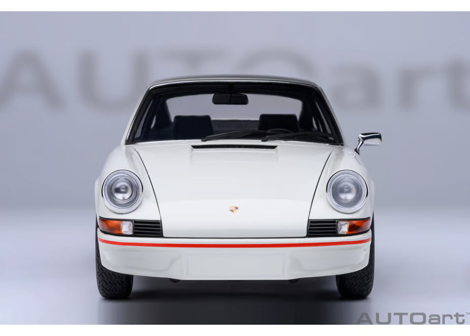 [ Back-order ] AUTOart 78030 1:18 Porsche 911 Carrera 2.7 RS Grand Prix White Red Stripe model car