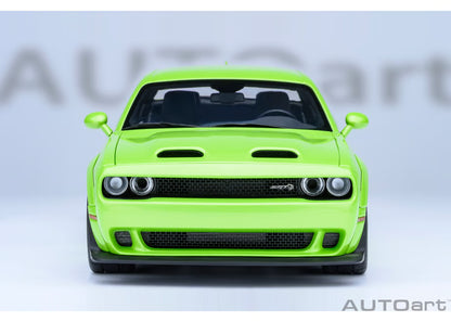 [ Back-order ] AUTOart 71769 1:18 Dodge Challenger SRT Super Stock 23 Metallic Lime Green model car