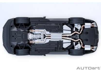 [ Back-order ] AUTOart 73096 1:18 Ford Mustang Shelby GT500 Silver Black Stripe model car