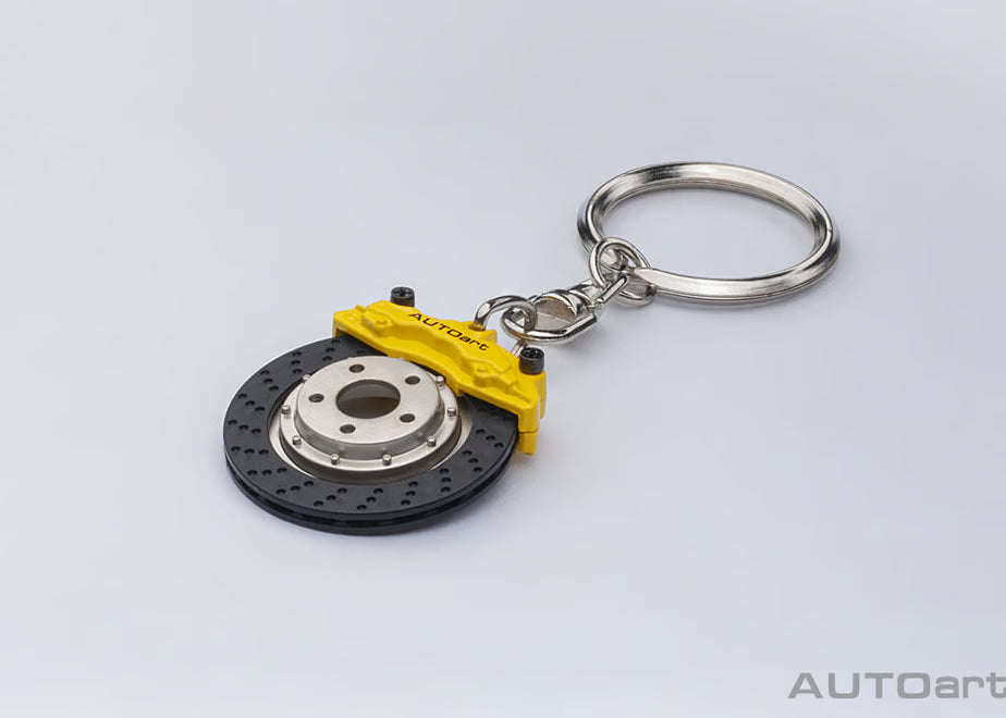 [ Back-order ] AUTOart 41501 Ceramic Brake Disc Key Chain Yellow Caliper