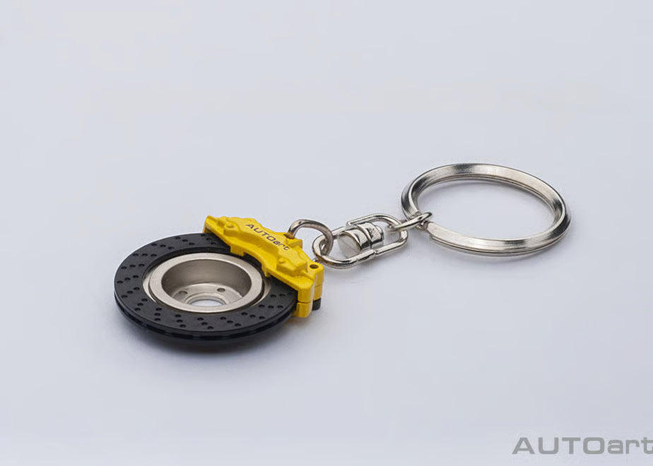 [ Back-order ] AUTOart 41501 Ceramic Brake Disc Key Chain Yellow Caliper