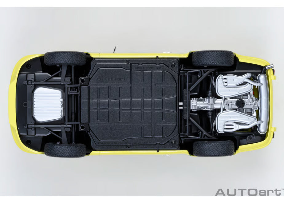 [ Back-order ] AUTOart 78033 1:18 Porsche 911 Carrera 2.7 RS Light Yellow Green Stripe model car