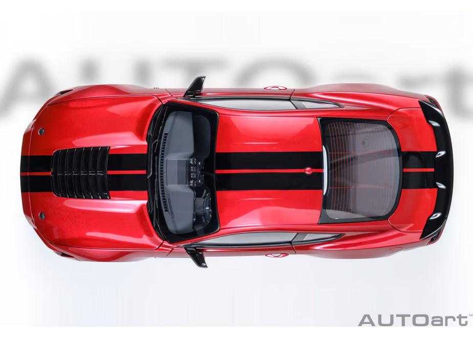 [ Back-order ] AUTOart 73098 1:18 Ford Mustang Shelby GT500 Red Black Stripe model car