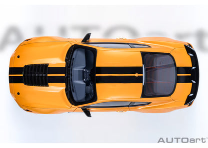 [ Back-order ] AUTOart 73099 1:18 Ford Mustang Shelby GT500 Orange Black Stripe model car