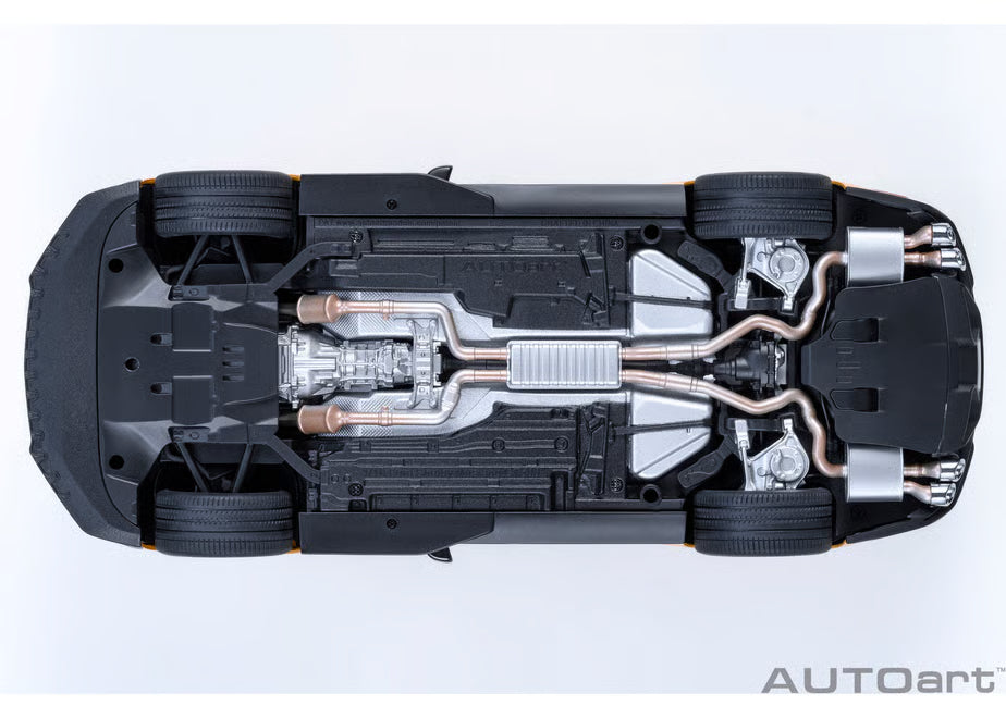 [ Back-order ] AUTOart 73099 1:18 Ford Mustang Shelby GT500 Orange Black Stripe model car