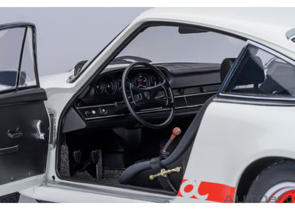 [ Back-order ] AUTOart 78030 1:18 Porsche 911 Carrera 2.7 RS Grand Prix White Red Stripe model car
