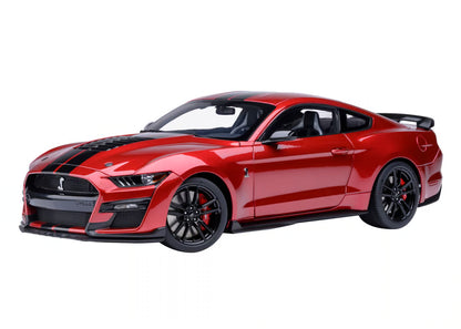 [ Back-order ] AUTOart 73098 1:18 Ford Mustang Shelby GT500 Red Black Stripe model car
