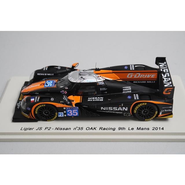 1:43 Spark S4216 Ligier JS P2 Nissan OAK Racing Le Mans 9th 2014 #35 A. Brundle model car