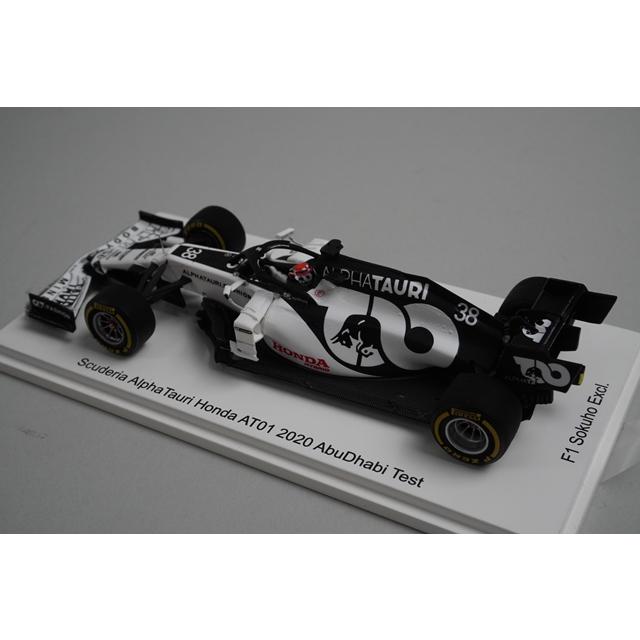 1:43 SPARK FS40 F1 Scuderia AlphaTauri Honda AT01 Abu Dhabi Test 2020 #38 "First Step" Yuki Tsunoda