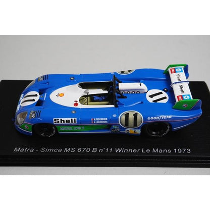1:43 Spark 43LM73 Matra Simca MS670B Le Mans 1973 #11 H.Pescarolo G.Larousse model car