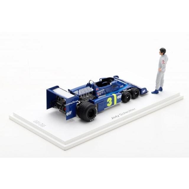 ROMU053 Spark 1:43 Tyrrell Romm Custom P34 Japanese GP 1976 J. Scheckter with standing figure