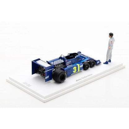 ROMU053 Spark 1:43 Tyrrell Romm Custom P34 Japanese GP 1976 J. Scheckter with standing figure
