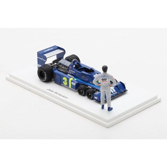 ROMU053 Spark 1:43 Tyrrell Romm Custom P34 Japanese GP 1976 J. Scheckter with standing figure