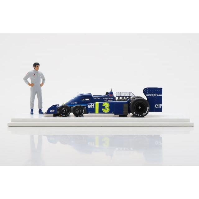 ROMU053 Spark 1:43 Tyrrell Romm Custom P34 Japanese GP 1976 J. Scheckter with standing figure