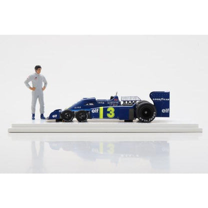 ROMU053 Spark 1:43 Tyrrell Romm Custom P34 Japanese GP 1976 J. Scheckter with standing figure