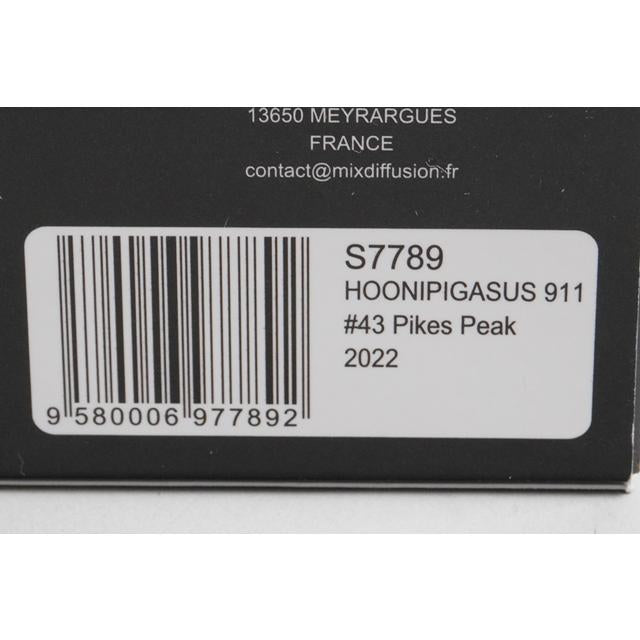 1:43 Spark S7789 HOONIPIGASUS 911 Pikes Peak 2022 #43 model car