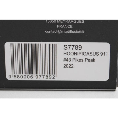 1:43 Spark S7789 HOONIPIGASUS 911 Pikes Peak 2022 #43 model car