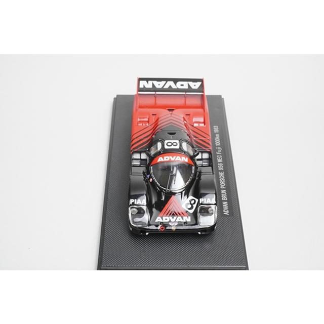 1:43 EBBRO 43892 Porsche PORSCHE ADVAN BRUN 956 WEC Fuji 1000km 1983 Black/Red #8