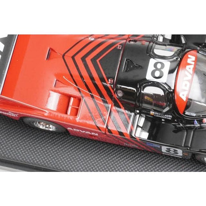 1:43 EBBRO 43892 Porsche PORSCHE ADVAN BRUN 956 WEC Fuji 1000km 1983 Black/Red #8