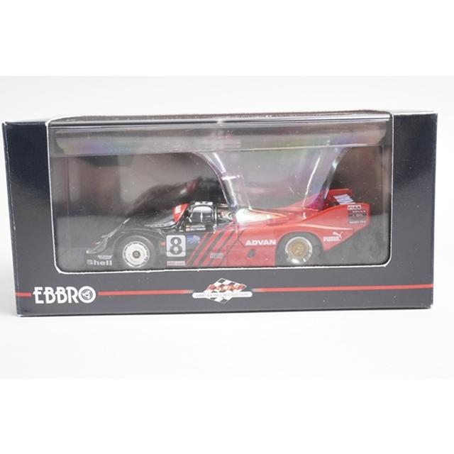 1:43 EBBRO 43892 Porsche PORSCHE ADVAN BRUN 956 WEC Fuji 1000km 1983 Black/Red #8