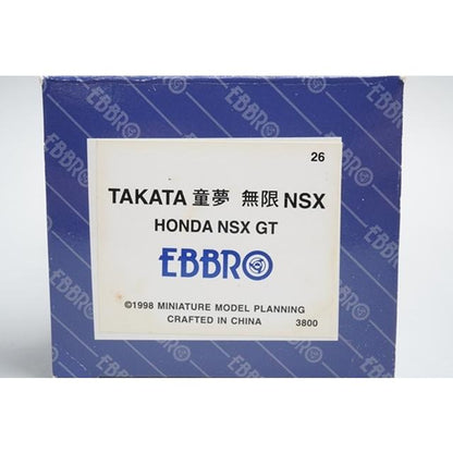 1:43 EBBRO 43026 Honda TAKATA Dome Mugen NSX GT #18 model car