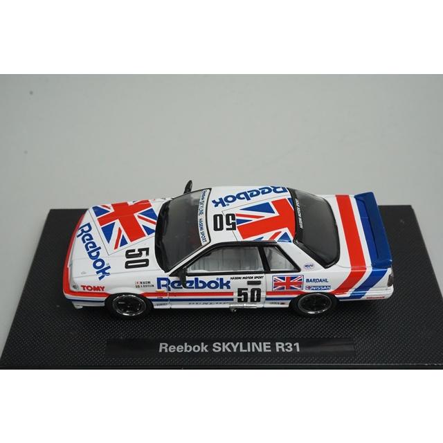 1:43 EBBRO 20558 Nissan NISSAN Reebok SKYLINE R31 #50 model car
