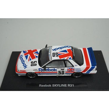 1:43 EBBRO 20558 Nissan NISSAN Reebok SKYLINE R31 #50 model car