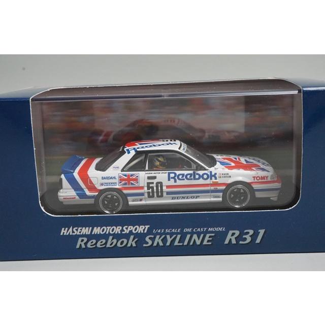 1:43 EBBRO 20558 Nissan NISSAN Reebok SKYLINE R31 #50 model car