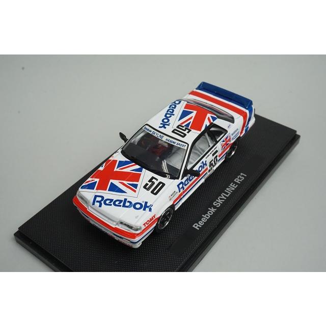 1:43 EBBRO 20558 Nissan NISSAN Reebok SKYLINE R31 #50 model car