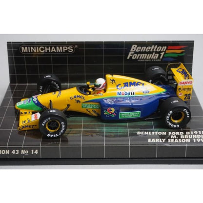 1:43 MINICHAMPS 400920120 Benetton Ford B191B First Half 1992 #20 M. Brundle model car