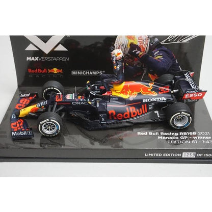 1:43 MINICHAMPS 413210533 Red Bull Racing RB16B Monaco GP 2021 #33 M. Verstappen