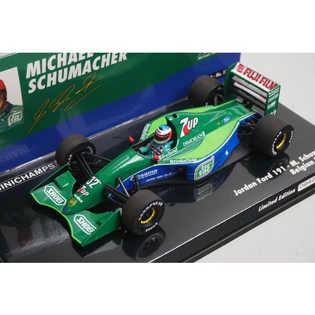1:43 MINICHAMPS 510914301 Jordan Ford 191 Belgian GP 1991 #32 M. Schumacher model car