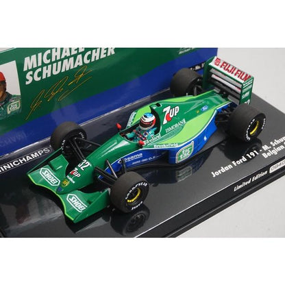 1:43 MINICHAMPS 510914301 Jordan Ford 191 Belgian GP 1991 #32 M. Schumacher model car