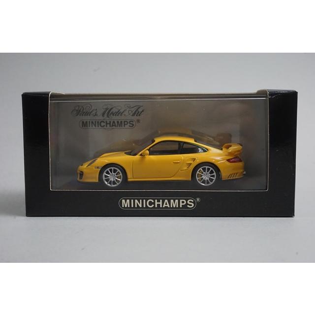 1:43 MINICHAMPS 400066300 Porsche 911 GT2 2007 Yellow model car