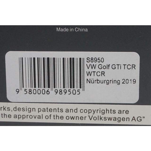 1:43 Spark S8950 VW Golf GTi TCR WTCR Nurburgring 2019 #12 R.Huff model car