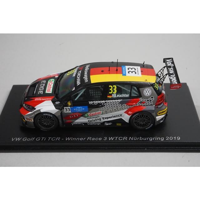 1:43 Spark S8953 VW Golf GTi TCR WTCR Nurburgring Race 3 2019 #33 B. Leuchter model car