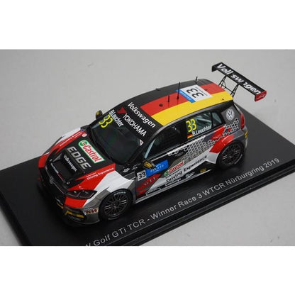 1:43 Spark S8953 VW Golf GTi TCR WTCR Nurburgring Race 3 2019 #33 B. Leuchter model car