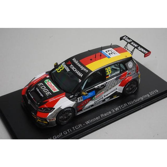 1:43 Spark S8953 VW Golf GTi TCR WTCR Nurburgring Race 3 2019 #33 B. Leuchter model car