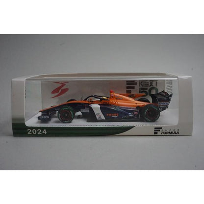 1:43 Spark SFJ042 PONOS NAKAJIMA SF23 Racing M-TEC HR417E Super Formula 2024 #64 model car