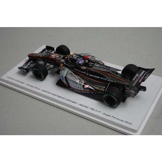 1:43 Spark SFJ037 VERTEX Celmo Inging SF23 TRD 01F Super Formula 2024 #38 model car