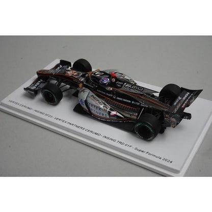 1:43 Spark SFJ037 VERTEX Celmo Inging SF23 TRD 01F Super Formula 2024 #38 model car