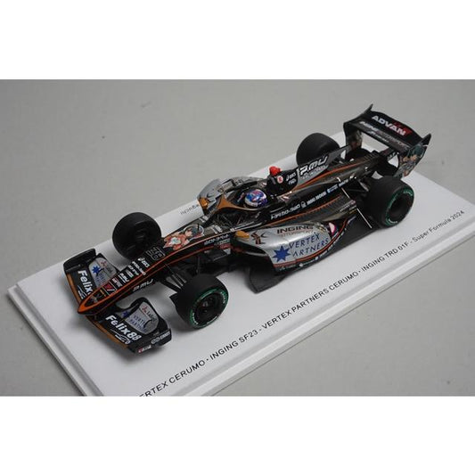 1:43 Spark SFJ037 VERTEX Celmo Inging SF23 TRD 01F Super Formula 2024 #38 model car