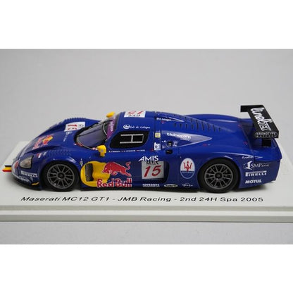 1:43 Spark 100SPA19 Maserati MC12 GT1 JMB Racing 24H Spa 2nd 2005 #15 model car